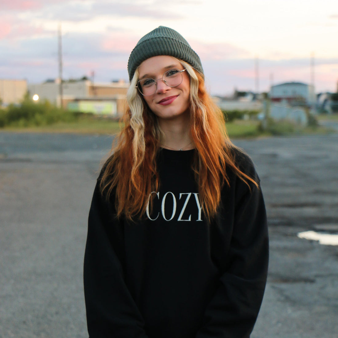 Crewneck "Cozy" brodé