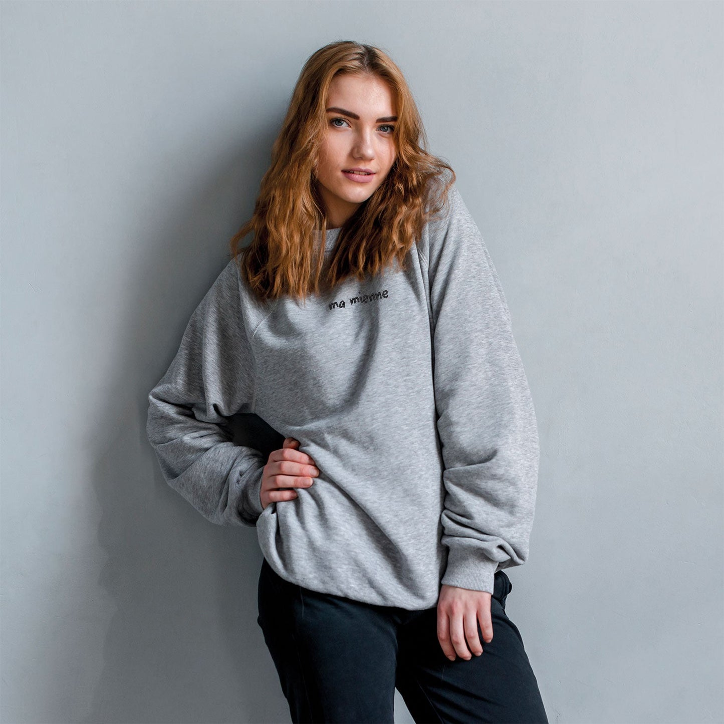 Crewneck "Ma mienne" brodé