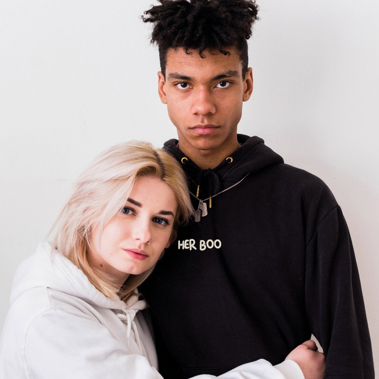 Hoodie "Her Boo" brodé