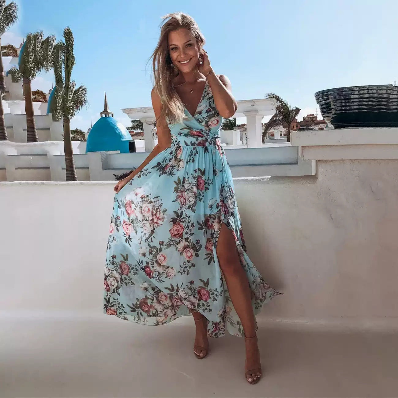 Printed Women's Summer Maxi Dress - Velora