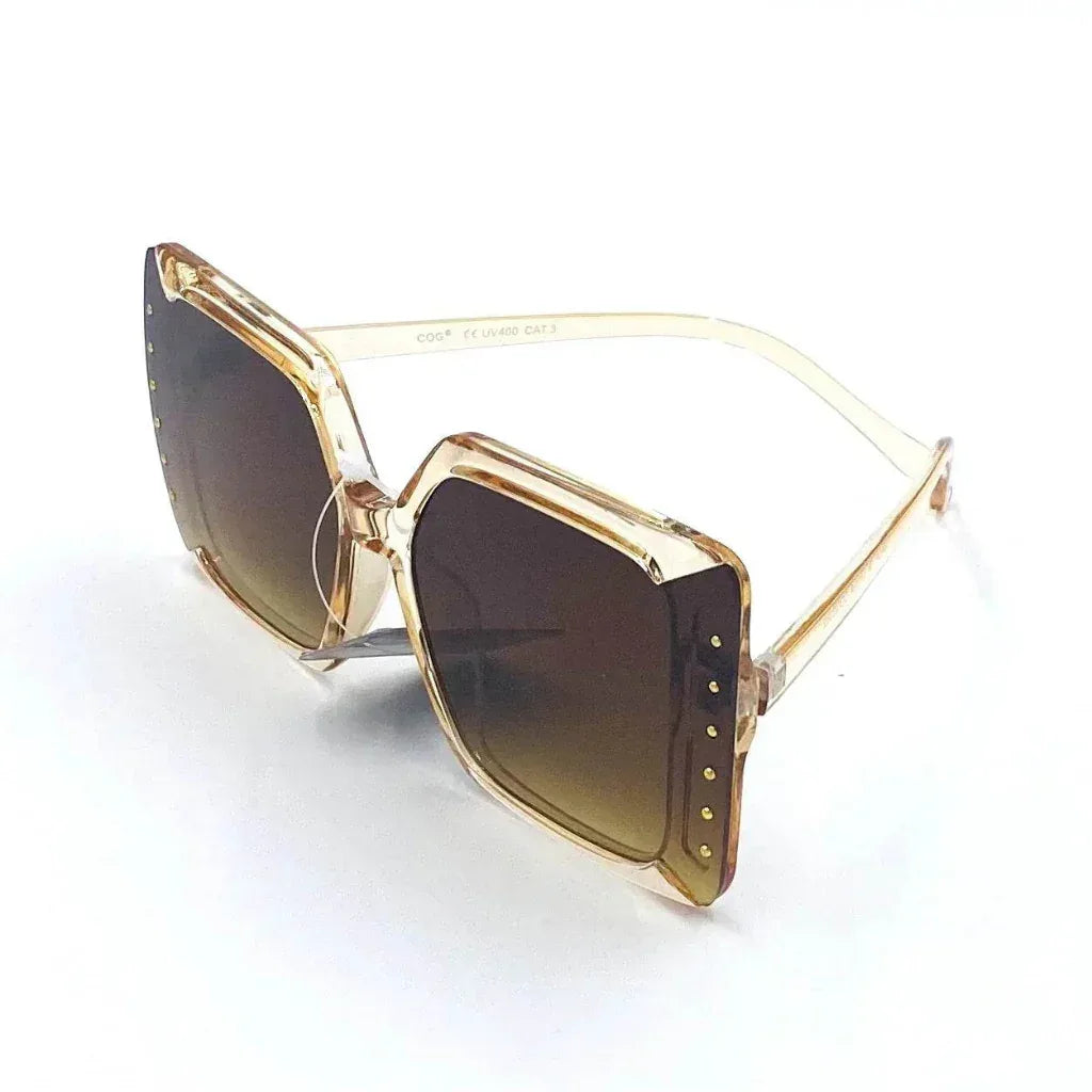 Monture solaire transparente