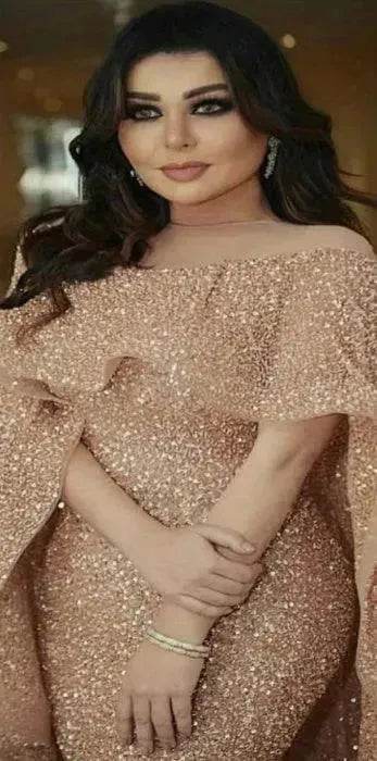 Luxury Mermaid Middle East Arabic Kafan Dubai Gold Mermaid Abiye Evening - Velora