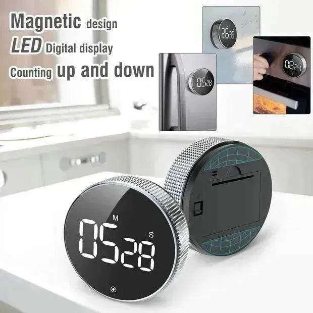 Magnetic Tire Round Timer For Baking Kitchen - Velora