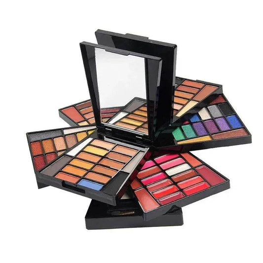 Makeup Box 64 Color Eye Shadow Box 16 Color Lipstick 2 Color Highlight 6 Color Blush Powder Makeup Box - Velora