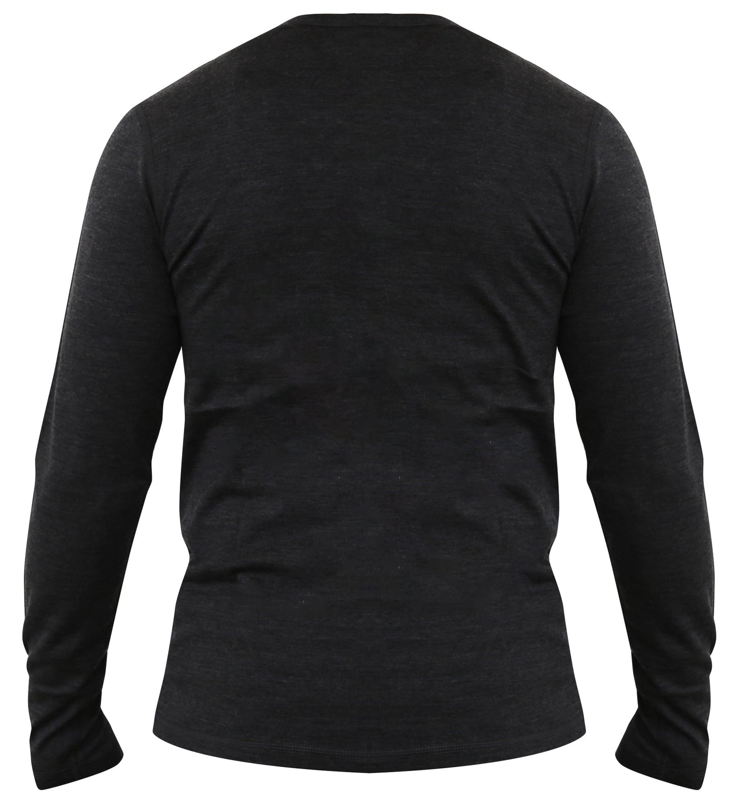 Men's 100% Merino Wool Long Sleeve Henley 190 GSM - Velora
