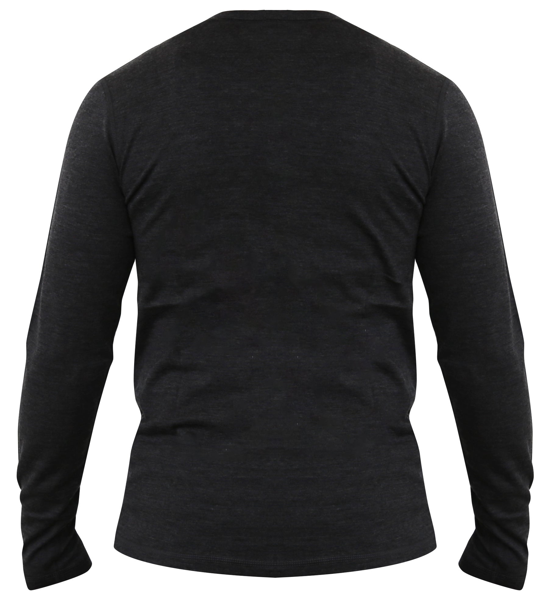 Men's 100% Merino Wool Long Sleeve Henley 190 GSM - Velora