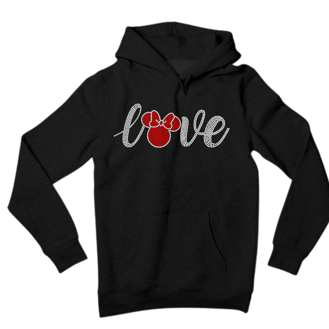 Mini Ears LOVE Rhinestone Shirt – Disney Inspired Sparkle Bling Tee | Blingdazzel