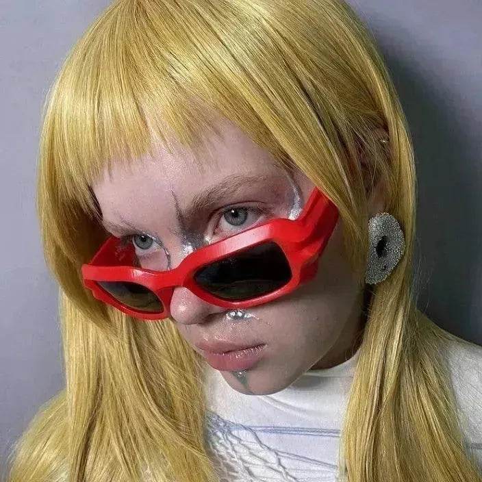 Modern Sunglasses Street Shooting Model Square Female - Velora