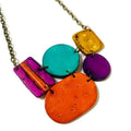 Multicolored Statement Pendant Necklace Handmade - Velora Luxury Fashion