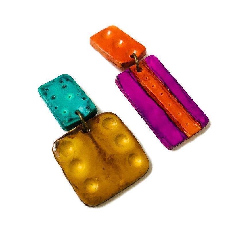 Multicolored Statement Pendant Necklace Handmade - Velora Luxury Fashion
