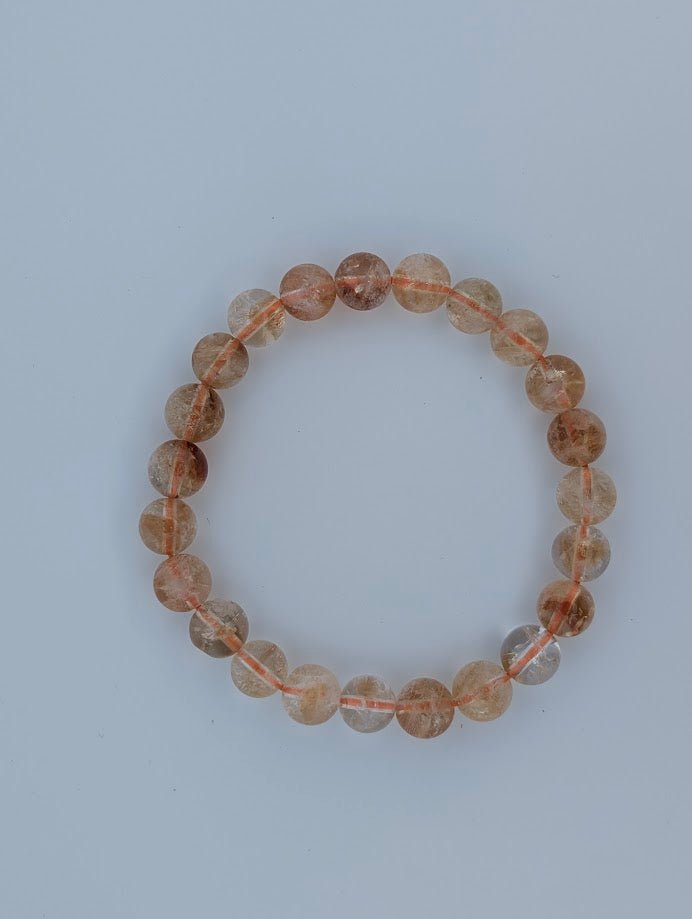 Citrine Bracelet – 8mm Polished Beads