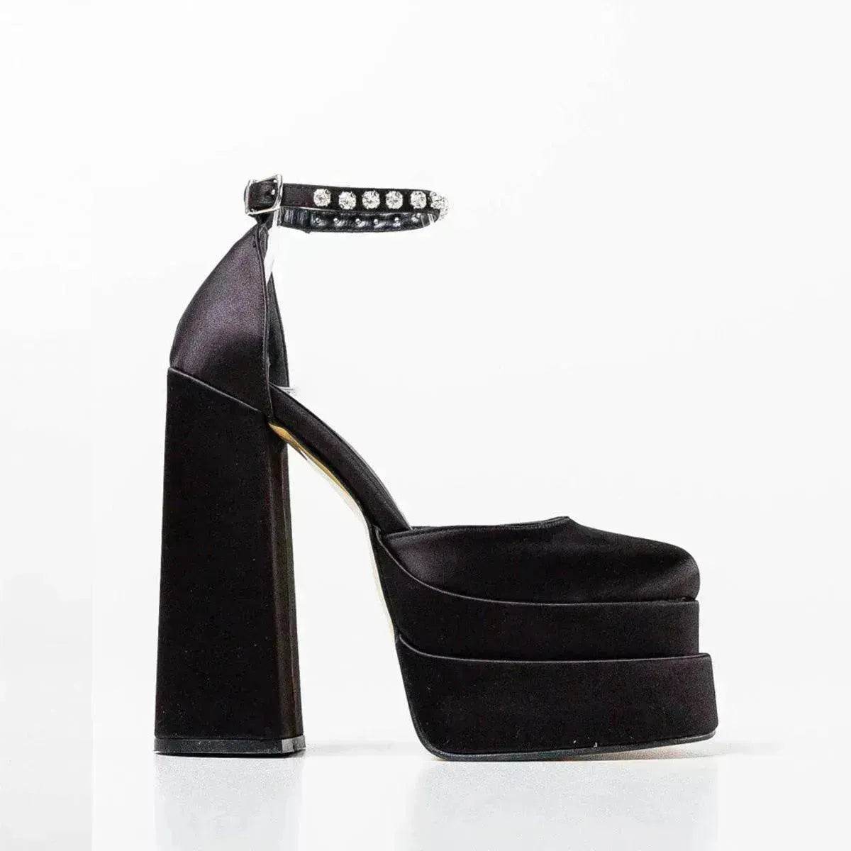 New Fashion 14cm Block Heel Platform chunky Heels for Women model - Velora