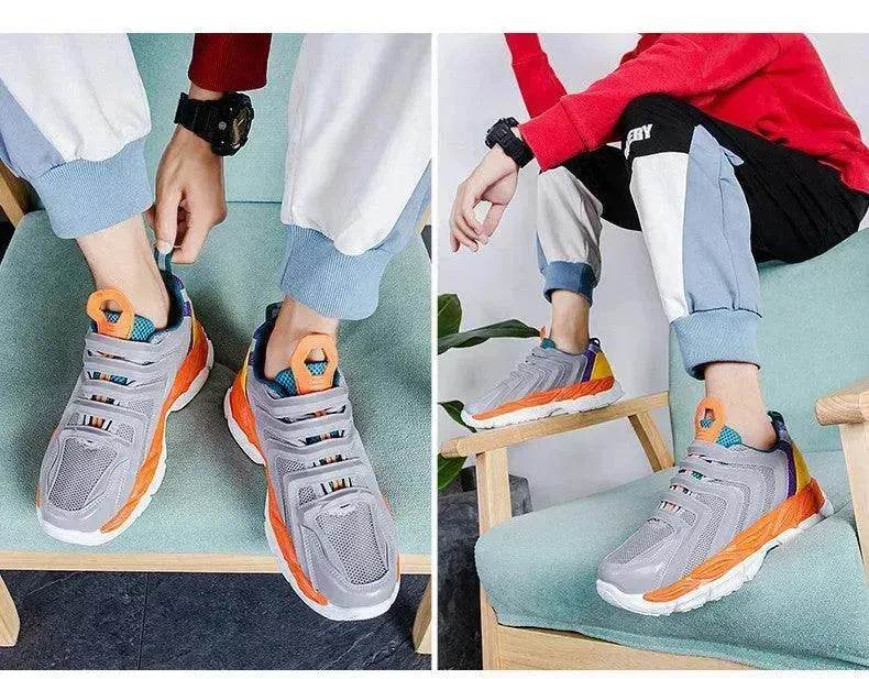 New Four Seasons Casual Breathable Mesh Daddy Shoes - Velora