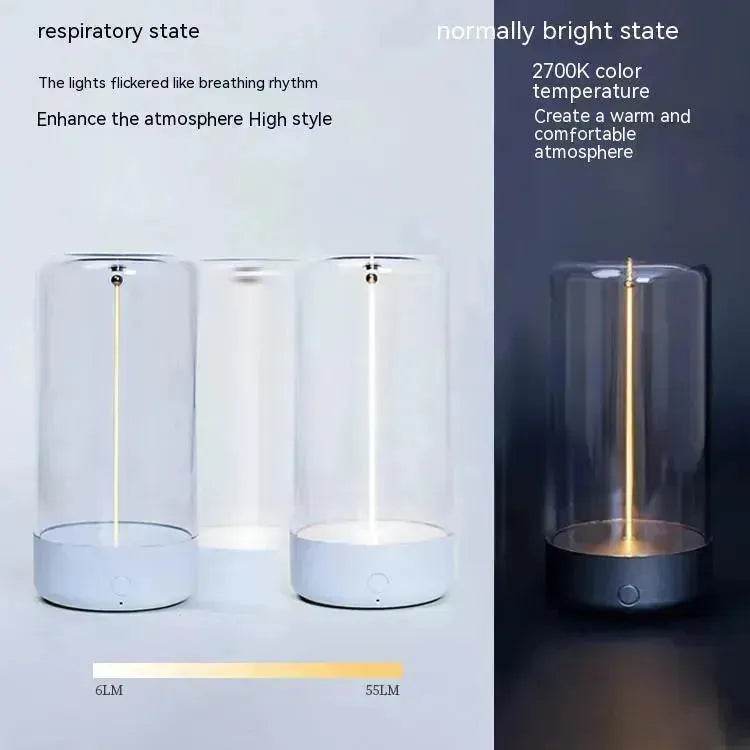 New LED Camping Light Type-c Rechargeable Portable Night Light With High Transparency And Anti Drop Creative Atmosphere Light - Velora