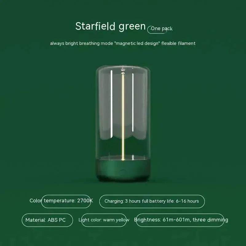 New LED Camping Light Type-c Rechargeable Portable Night Light With High Transparency And Anti Drop Creative Atmosphere Light - Velora