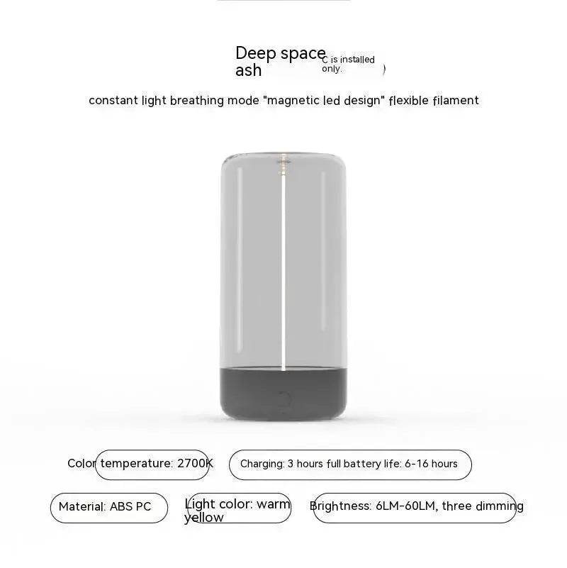 New LED Camping Light Type-c Rechargeable Portable Night Light With High Transparency And Anti Drop Creative Atmosphere Light - Velora
