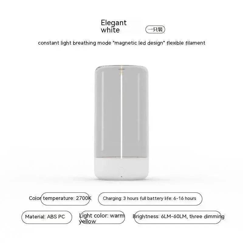 New LED Camping Light Type-c Rechargeable Portable Night Light With High Transparency And Anti Drop Creative Atmosphere Light - Velora