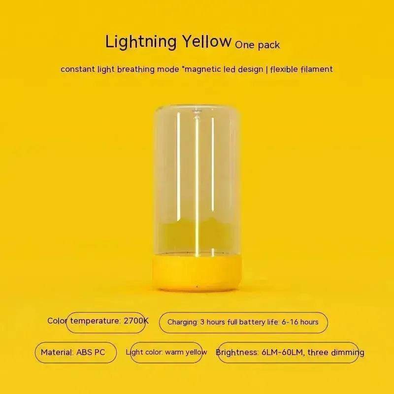 New LED Camping Light Type-c Rechargeable Portable Night Light With High Transparency And Anti Drop Creative Atmosphere Light - Velora