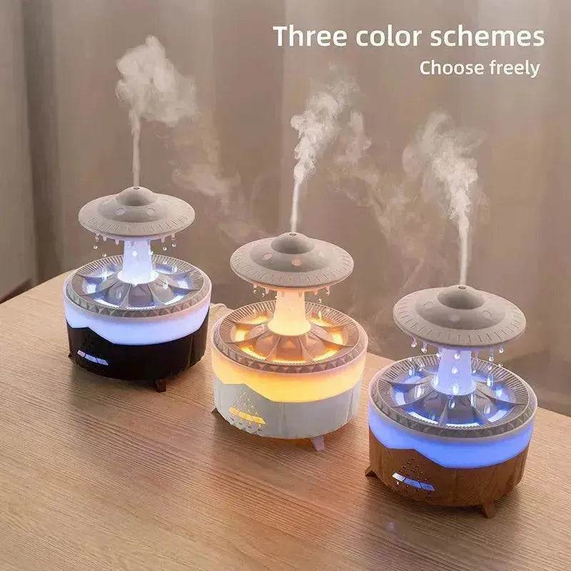 New UFO Raindrop Humidifier Water Drop Air Humidifier USB Aromatherapy Essential Oils Aroma Air Diffuser Household Mist Maker Home Decor - Velora