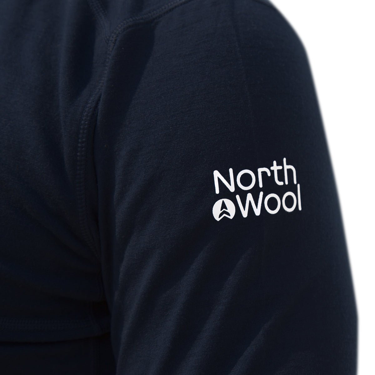 NorthWool Men's Merino Wool 1/4 Zip Midlayer Hoodie with Pouch and Pocket 260 GSM - Velora