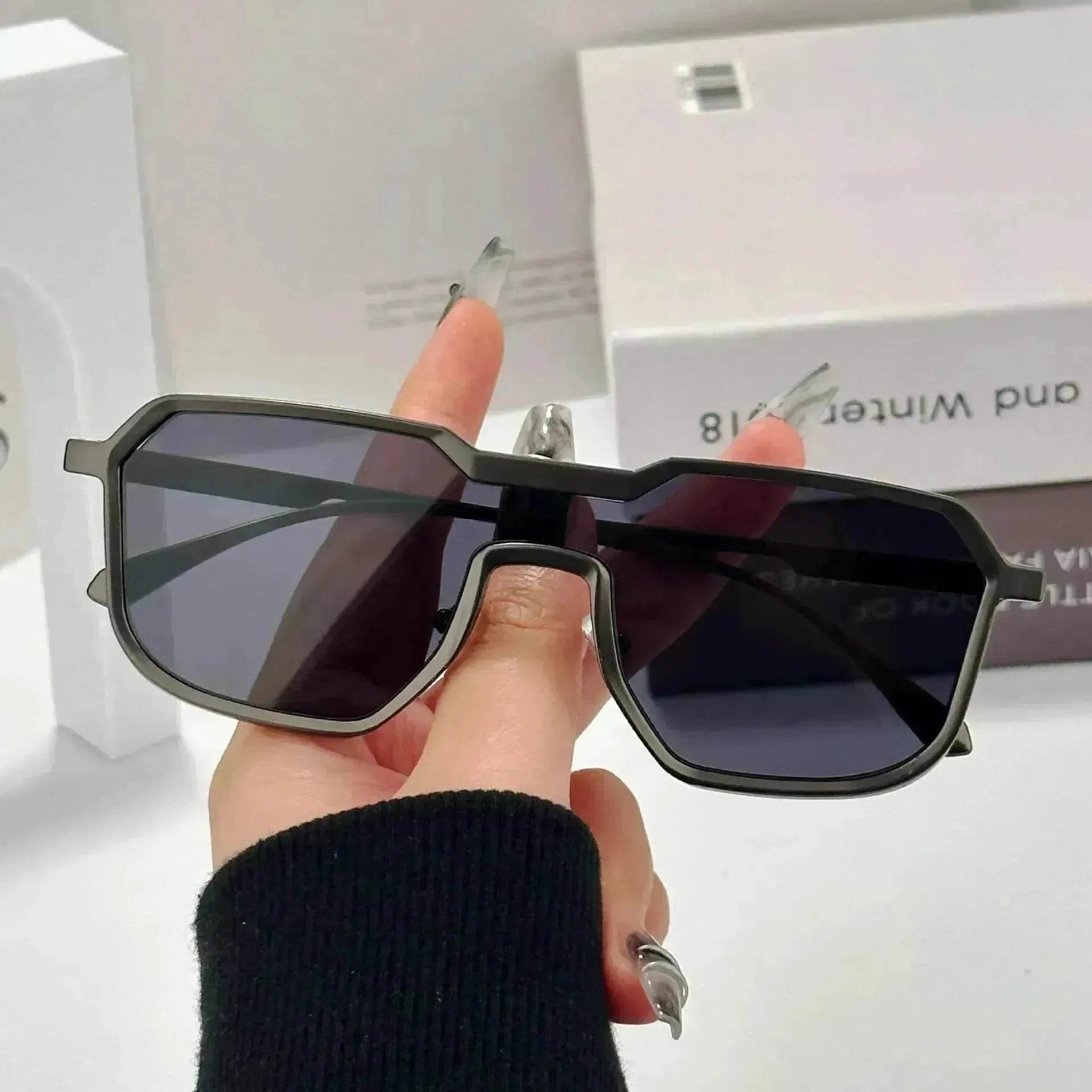 One-piece Street Shooting Trendy Cool Sunglasses - Velora