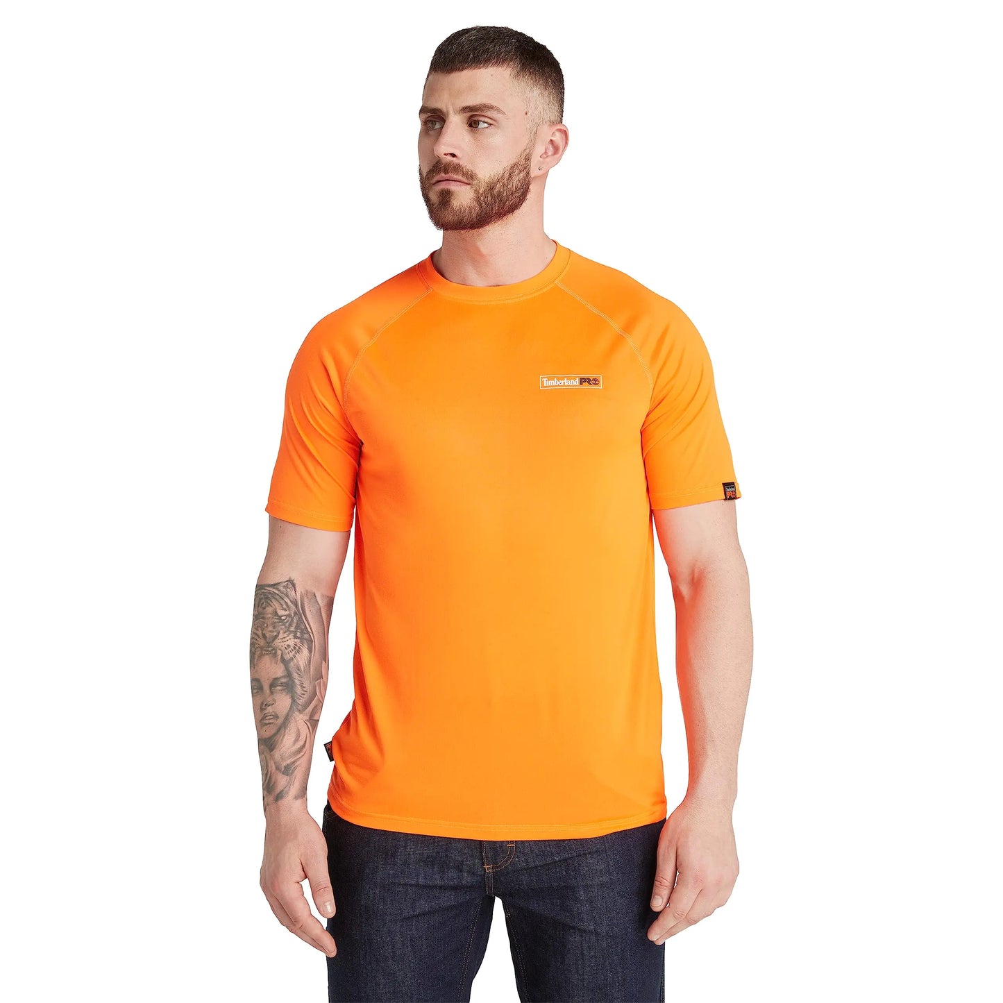 Timberland PRO Mens Wicking Good Short-Sleeve T-Shirt 2.0 Bright Orange XX-Large