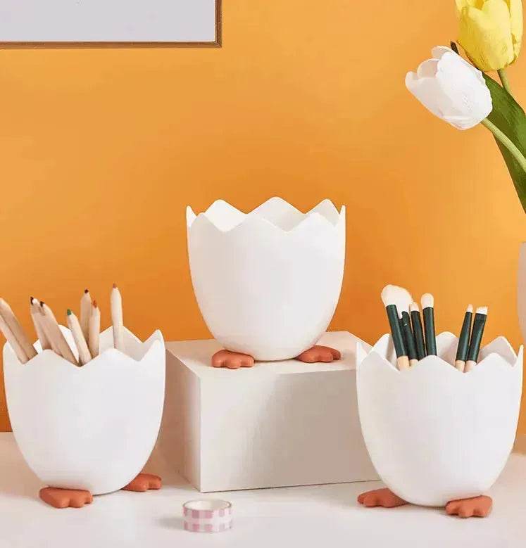 Pen Holder Cracked Chicken Storage Box Multifunctional - Velora