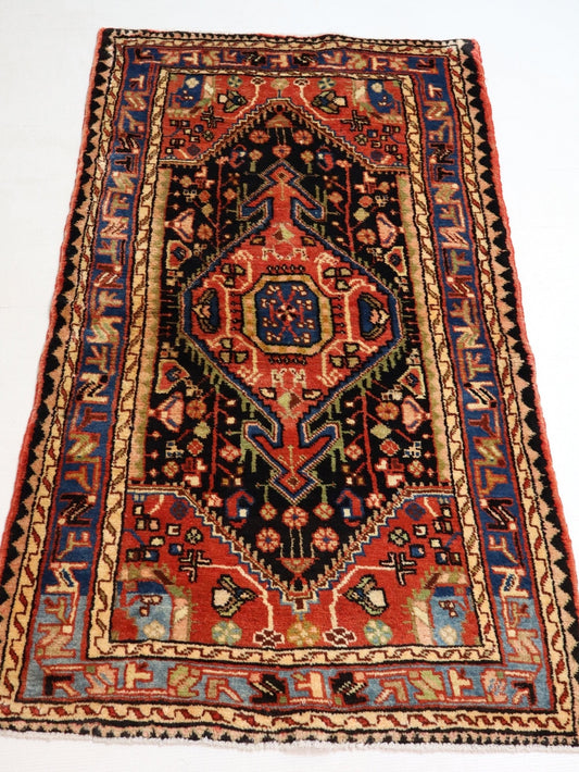 Persian Hamadan Rug | 2' 10” x 4' 11" - Velora
