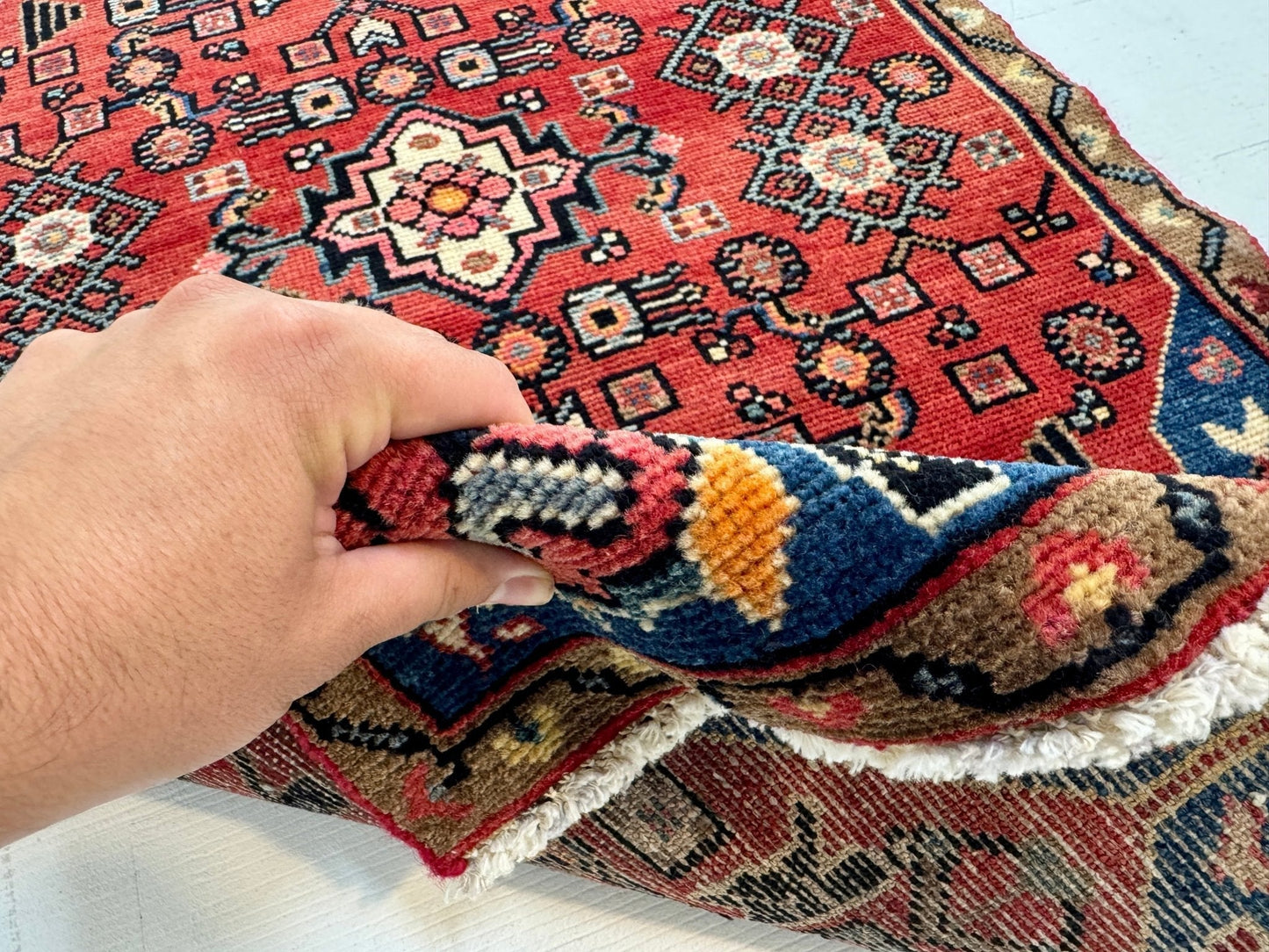 Persian Hamadan Rug | 2' 5” x 4' - Velora