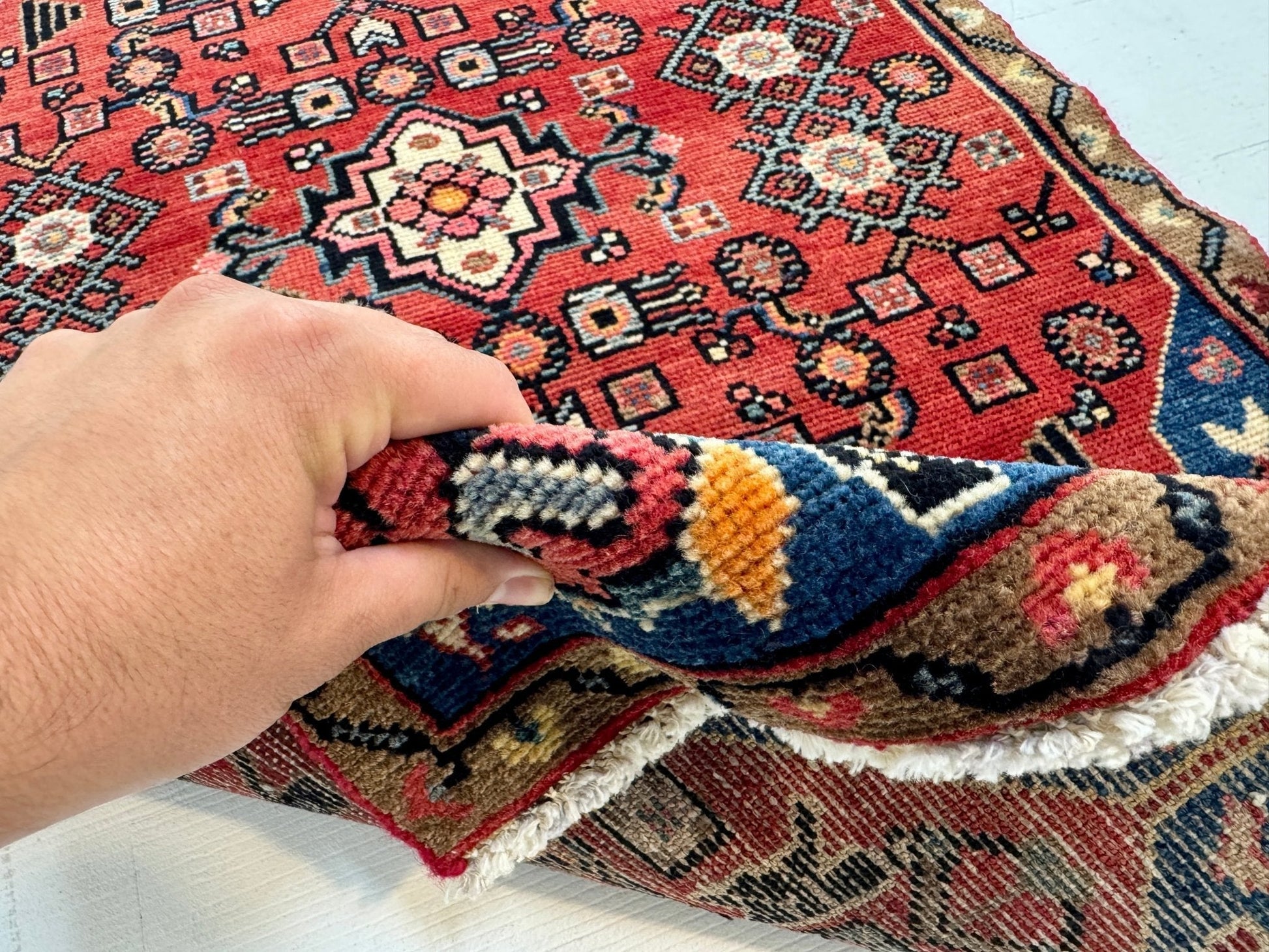 Persian Hamadan Rug | 2' 5” x 4' - Velora