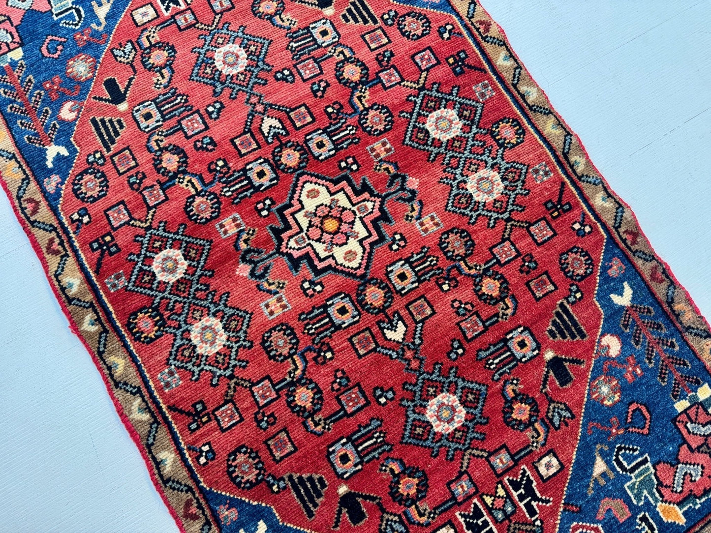 Persian Hamadan Rug | 2' 5” x 4' - Velora