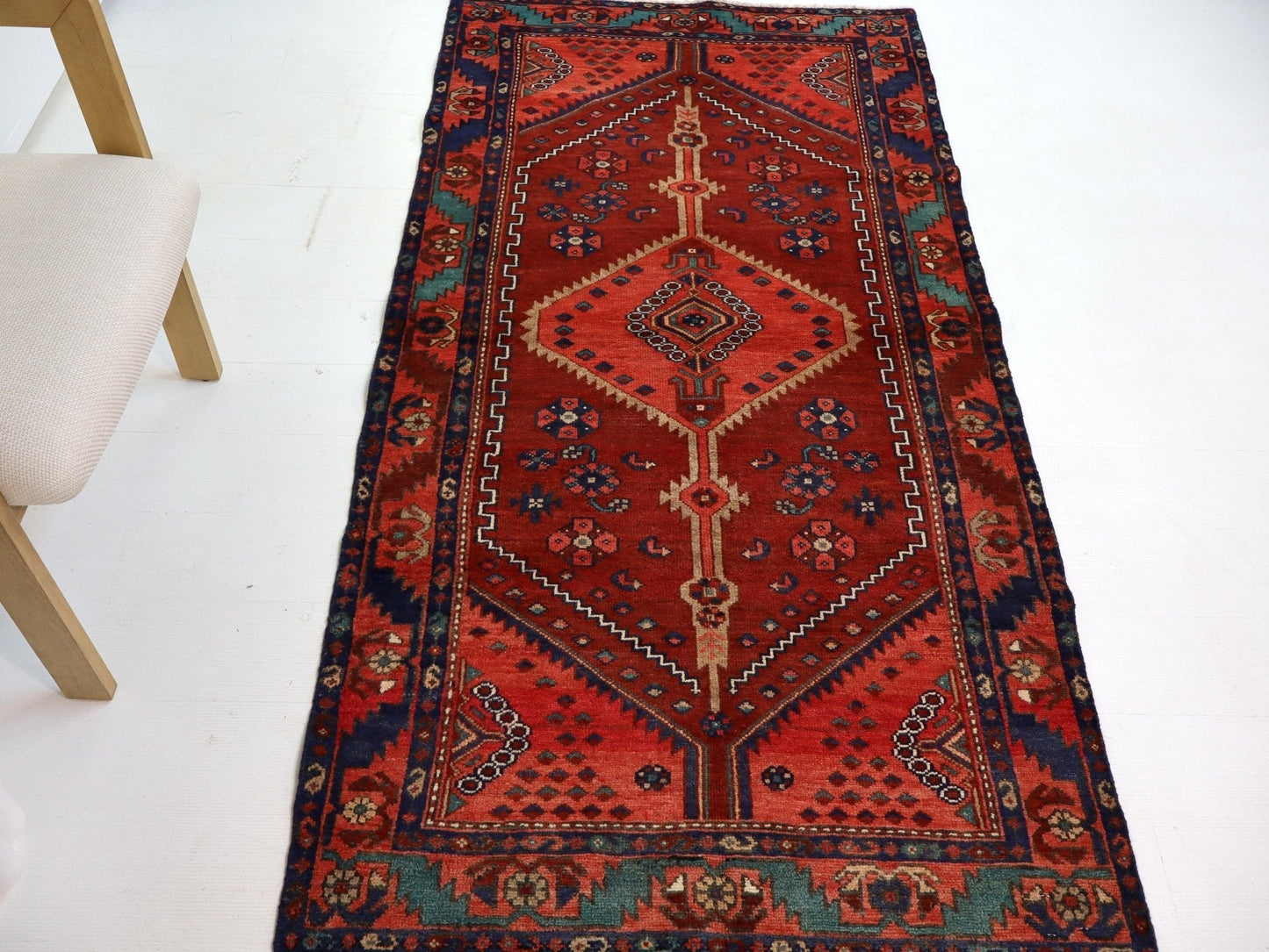 Persian Hamadan Runner Rug | 3' 3” x 6' 9" - Velora