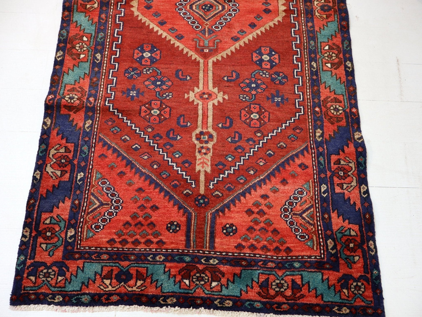 Persian Hamadan Runner Rug | 3' 3” x 6' 9" - Velora