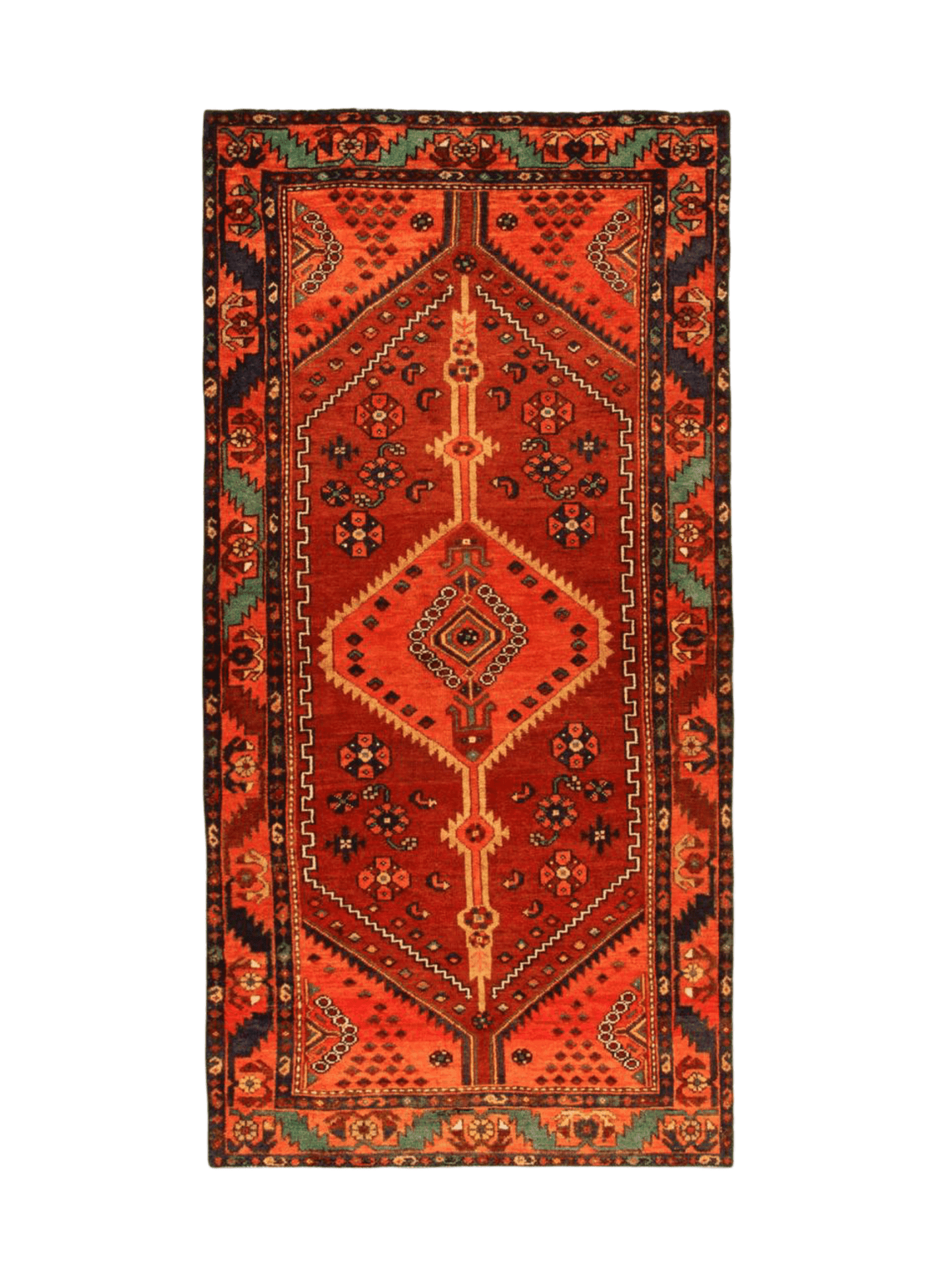 Persian Hamadan Runner Rug | 3' 3” x 6' 9" - Velora