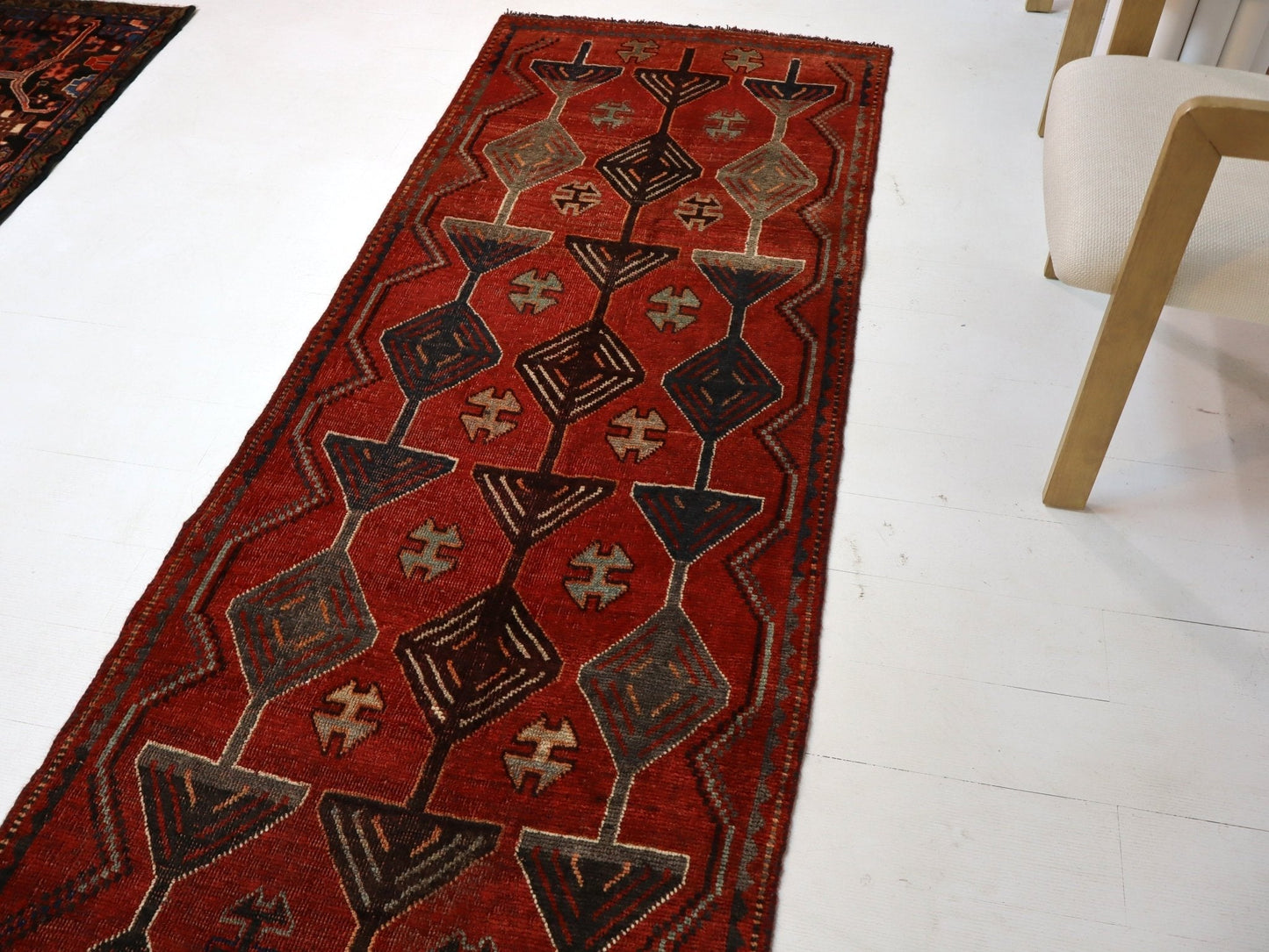 Persian Luri Runner Rug | 3' 1” x 8' 8" - Velora
