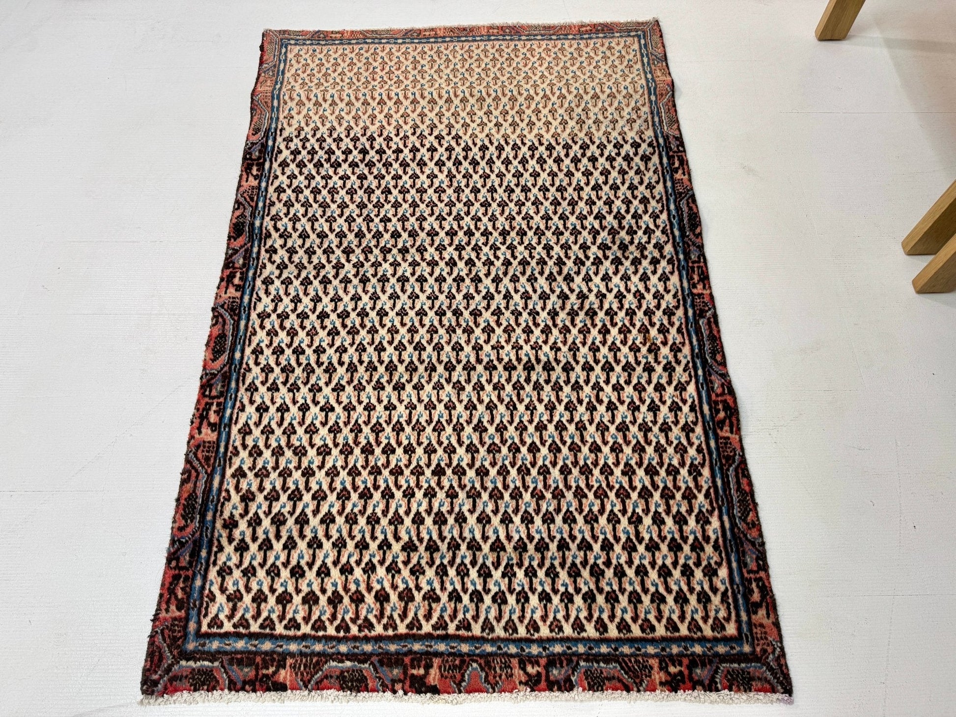Persian Mir-Boteh Rug | 2' 9” x 4' 3" - Velora