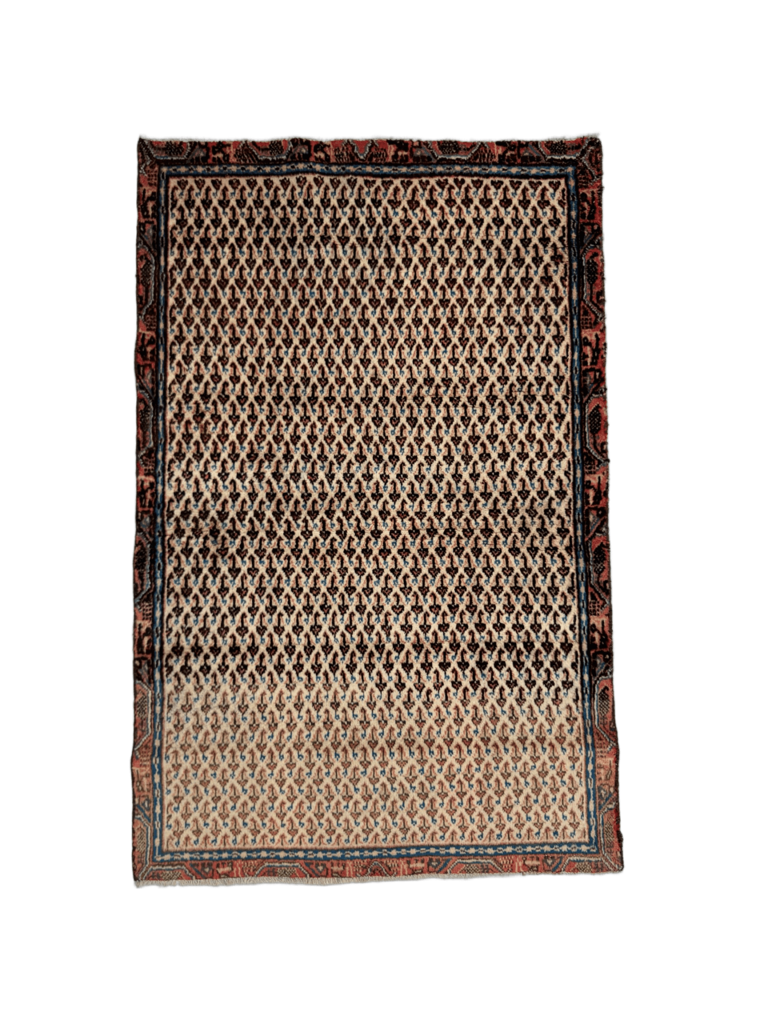 Persian Mir-Boteh Rug | 2' 9” x 4' 3" - Velora