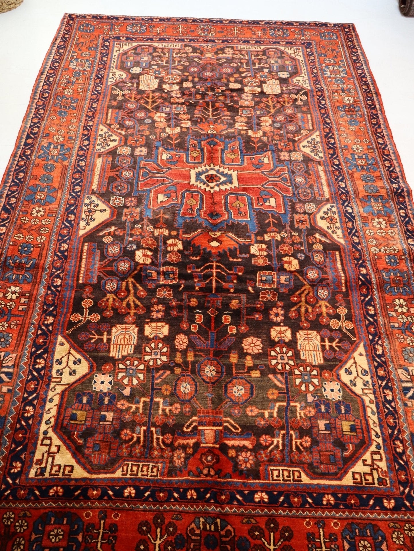 Persian Nahavand Rug | 5' 5” x 9' 7" - Velora