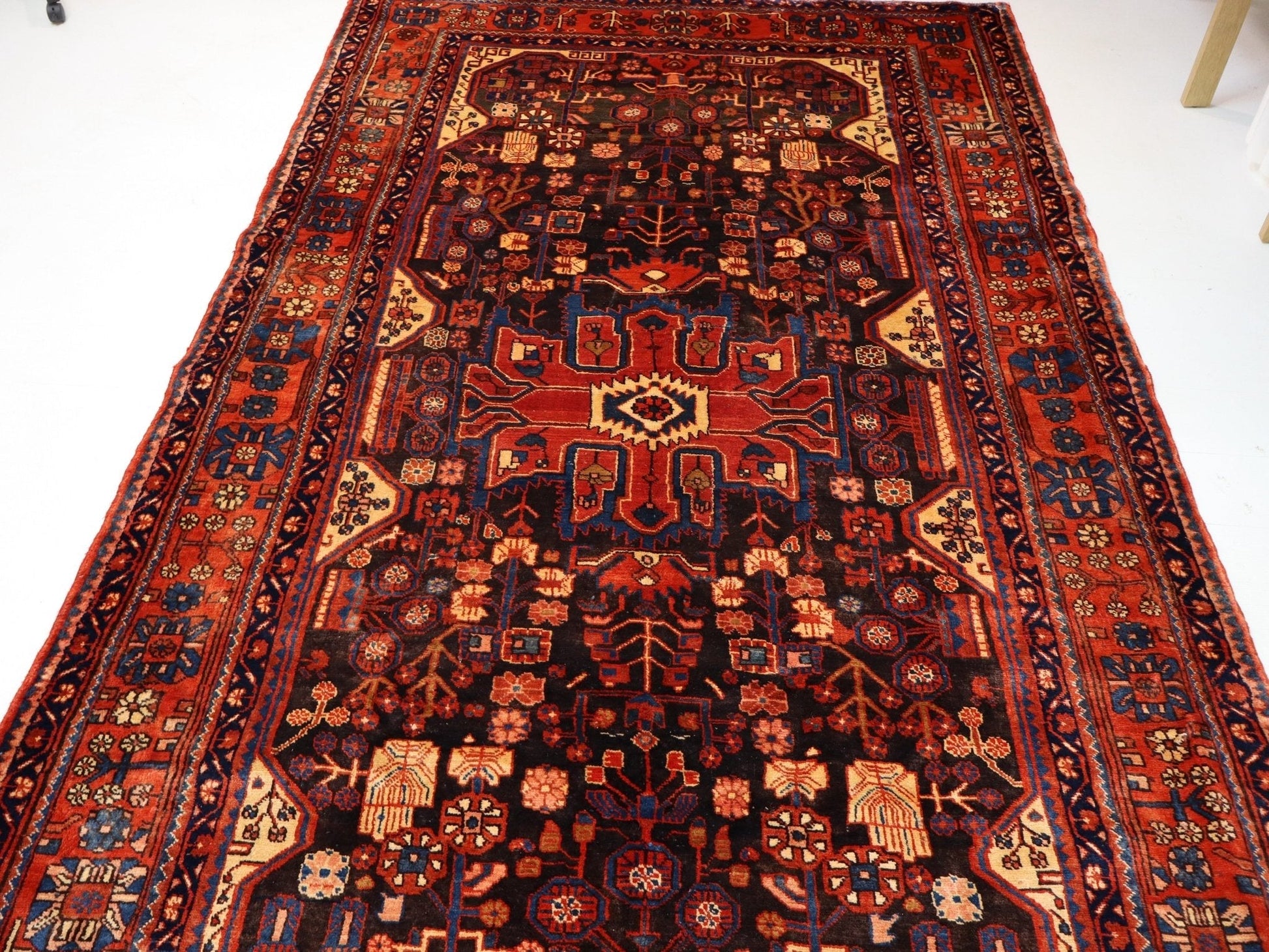 Persian Nahavand Rug | 5' 5” x 9' 7" - Velora