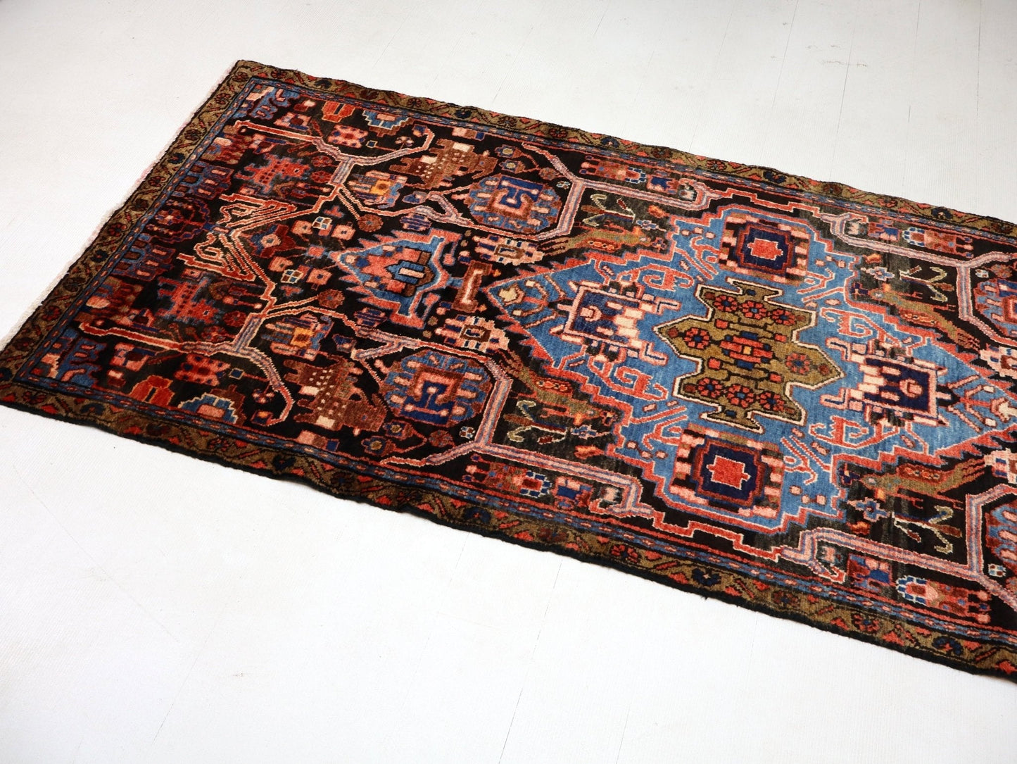 Persian Nahavand Runner Rug | 3' 5” x 8' 4" - Velora