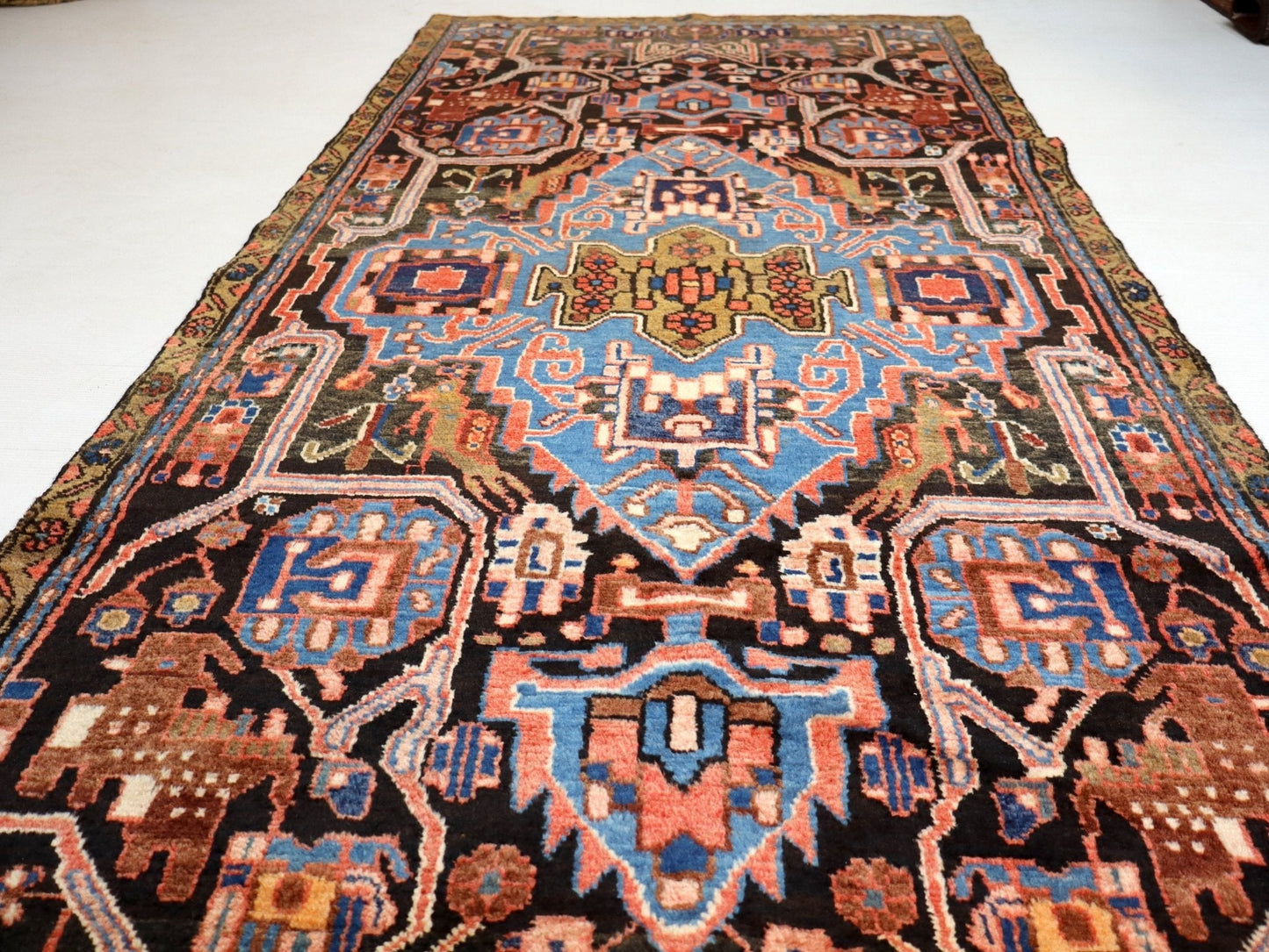 Persian Nahavand Runner Rug | 3' 5” x 8' 4" - Velora