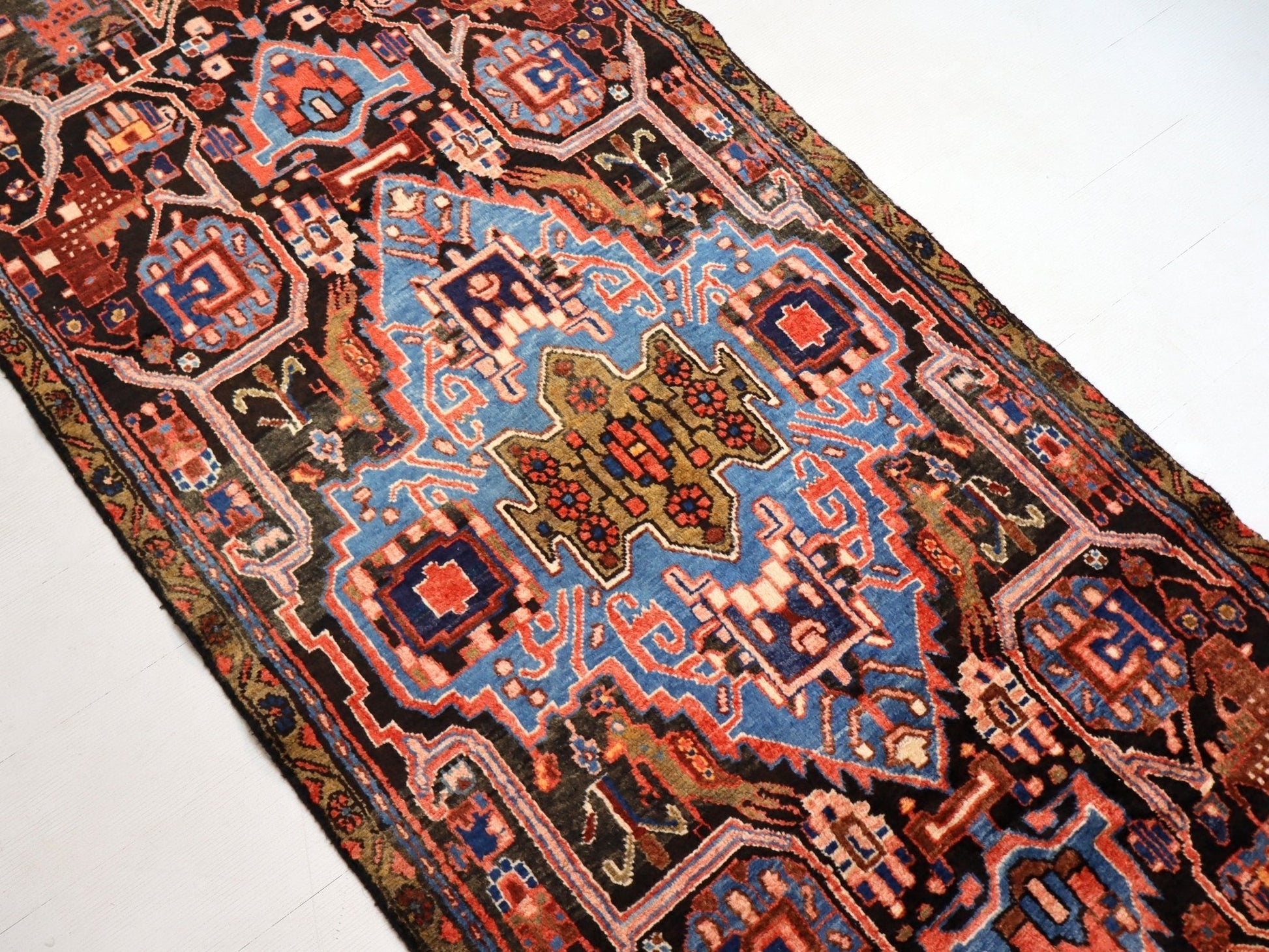 Persian Nahavand Runner Rug | 3' 5” x 8' 4" - Velora