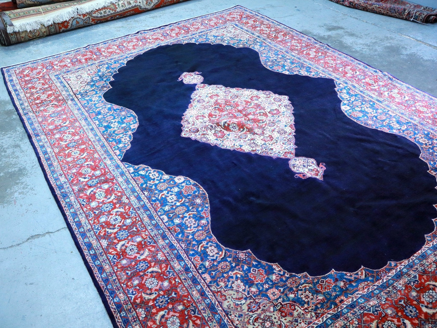 Persian Sarouk Rug | 7' 9" x 11' - Velora