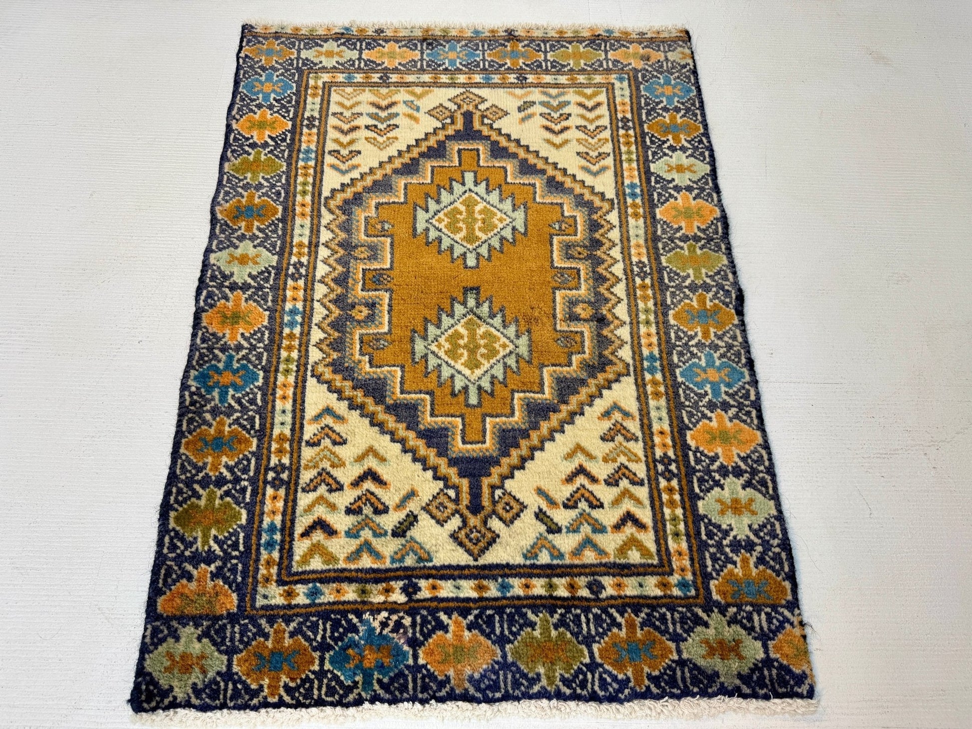 Persian Turkmen Rug | 1' 10” x 2' 7" - Velora