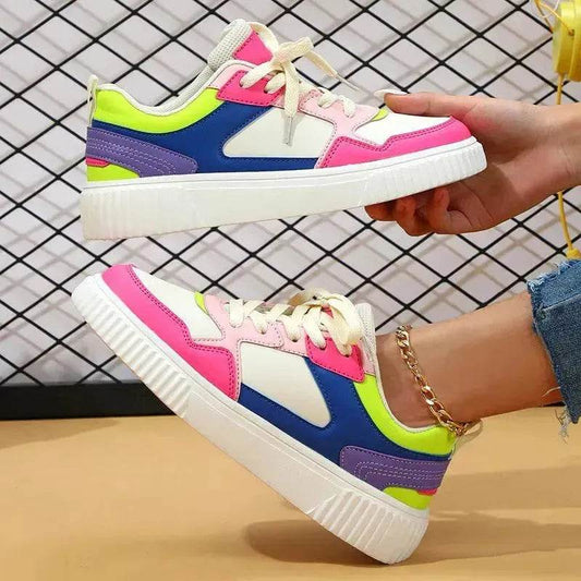 Platform Fashion Lace-up Casual Sneaker Soft Bottom Comfortable - Velora