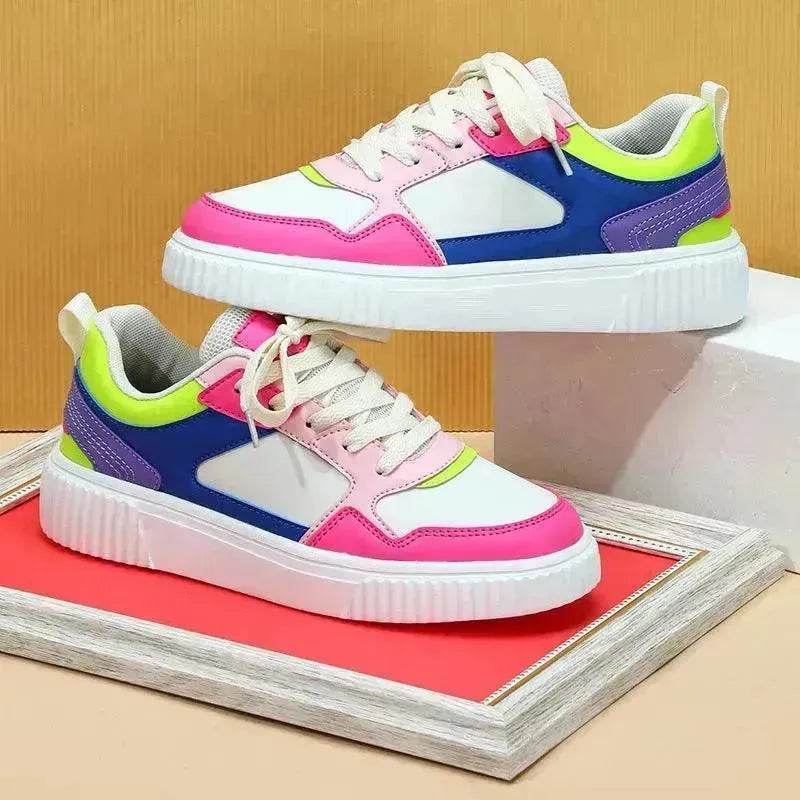 Platform Fashion Lace-up Casual Sneaker Soft Bottom Comfortable - Velora