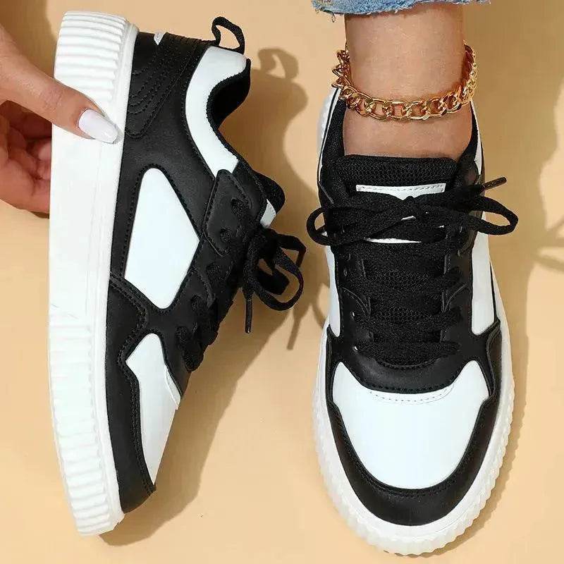 Platform Fashion Lace-up Casual Sneaker Soft Bottom Comfortable - Velora