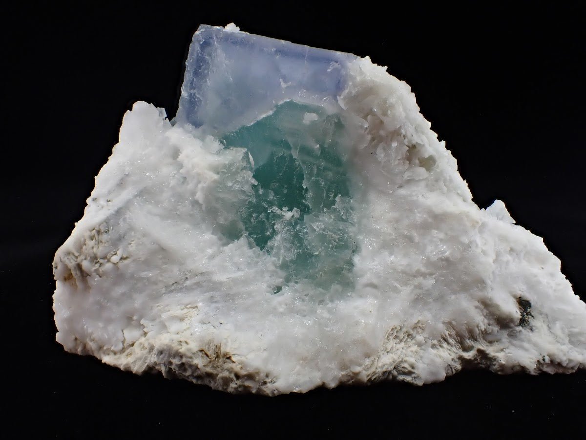 Porcelain Fluorite – 4th Generation, Yaogangxian Mine, China | 3in. Collector Specimen