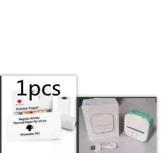 Portable Mini Thermal Label Printer Home Photo Printer Student Wrong Question Printer Bluetooth Mini Label Printer Price Tag - Velora
