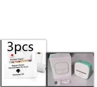 Portable Mini Thermal Label Printer Home Photo Printer Student Wrong Question Printer Bluetooth Mini Label Printer Price Tag - Velora